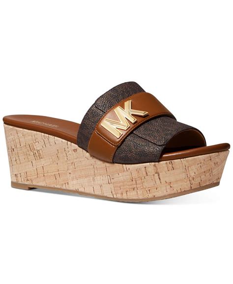 michael kors platform slide sandals|Michael Kors closed toe sandals.